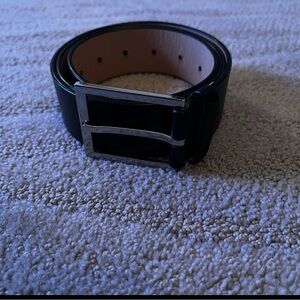 Barneys New York Black Leather Belt
